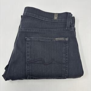 7 For All Mankind 33x32 Gray "Slimmy" 5 Pocket Luxe Performance Jeans